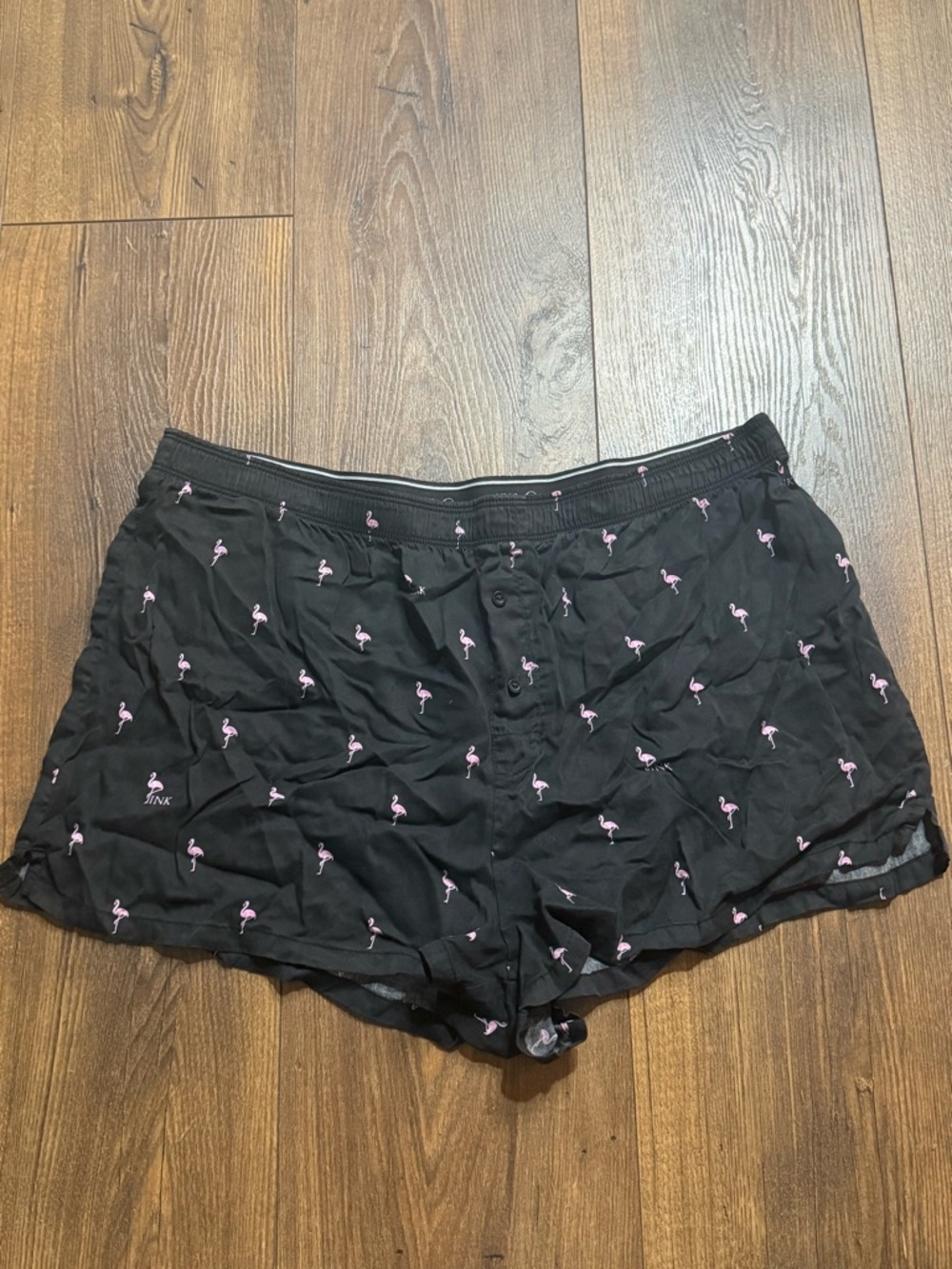 Victoria’s Secret PINK Flamingo Sleep Shorts Black Size Large